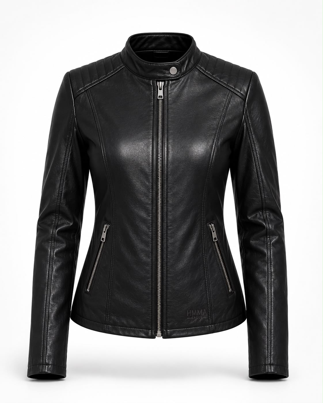 Black Quilted Moto Jacket
