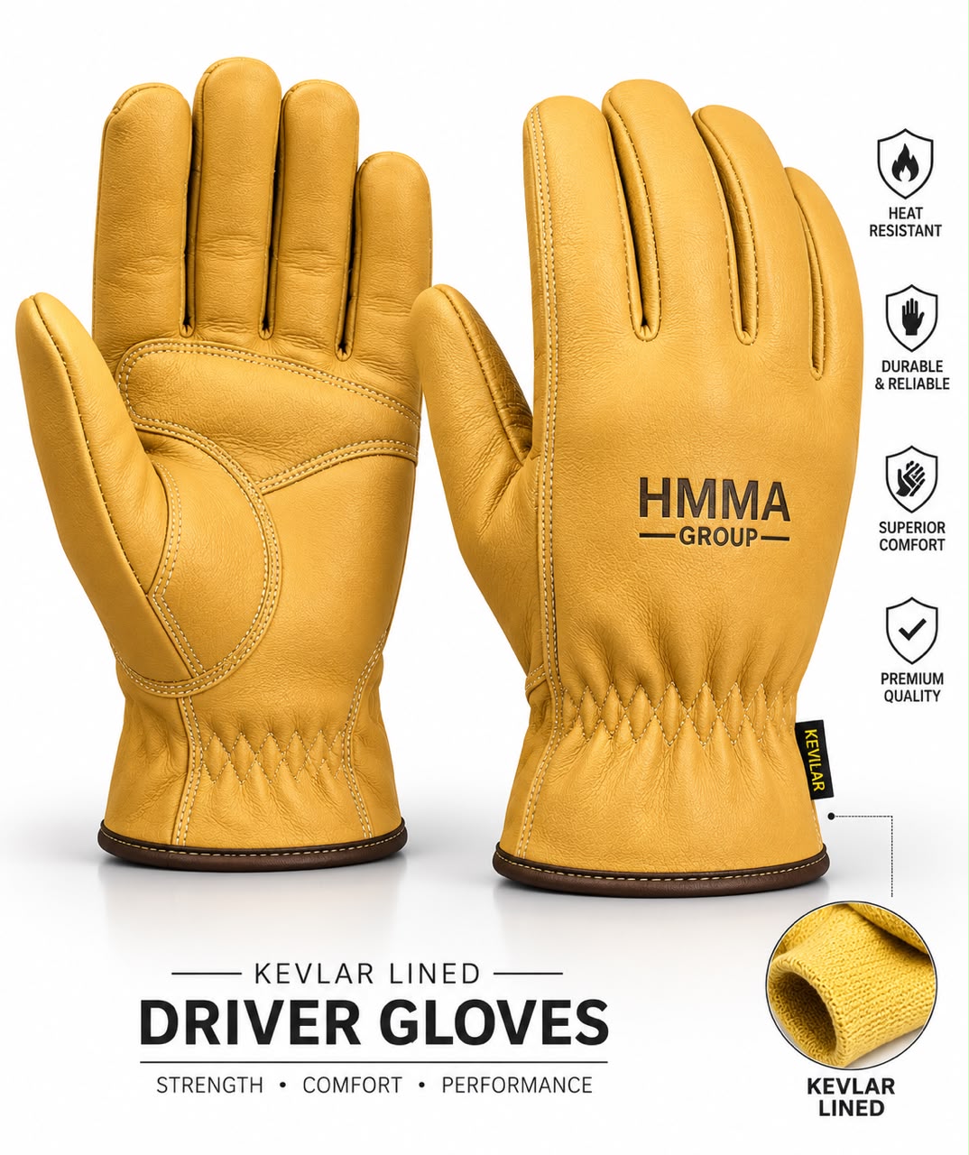 Kevlar-Lined Driver Glove