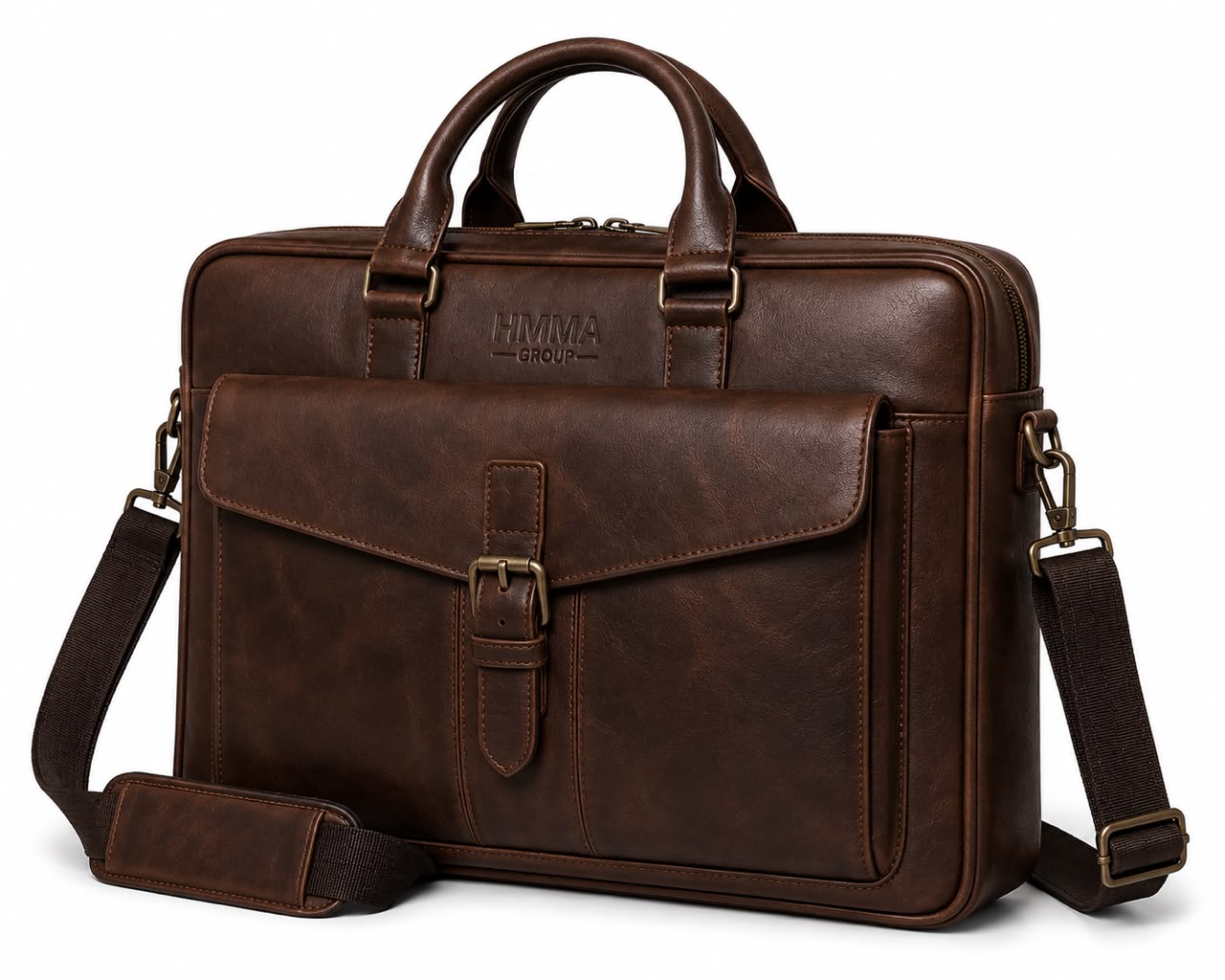 Vintage Brown Messenger Laptop Bag